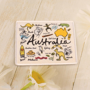 Wholesale Australia Patch Iron On Embroidery Patch Applique for Clothes Bags