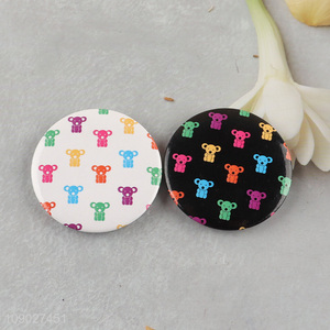 Good quality multicolor bear pattern round chest badge for gifts