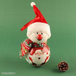 China wholesale snowman cartoon hanging Christmas tree decoration light ornaments