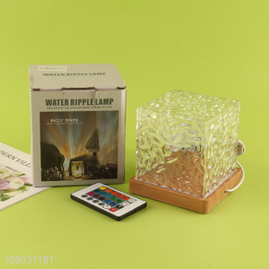 China wholesale home decor water ripple <em>lamp</em> led desktop night <em>light</em>