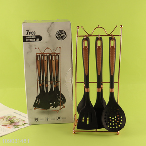 Hot products 7pcs bpa free kitchen utensils set for home restaurant