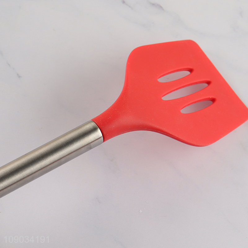 Top selling non-stick silicone kitchen utensils slotted spatula for cooking