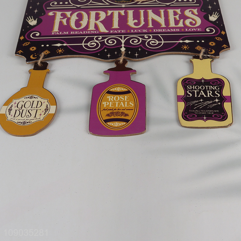 Factory Price Tarot Card Fortune Teller Wooden Sign Wall Hanging Decoration