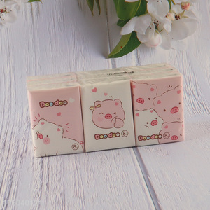 Factory price portable printed handkerchief tissue facial tissue mini pocket tissue