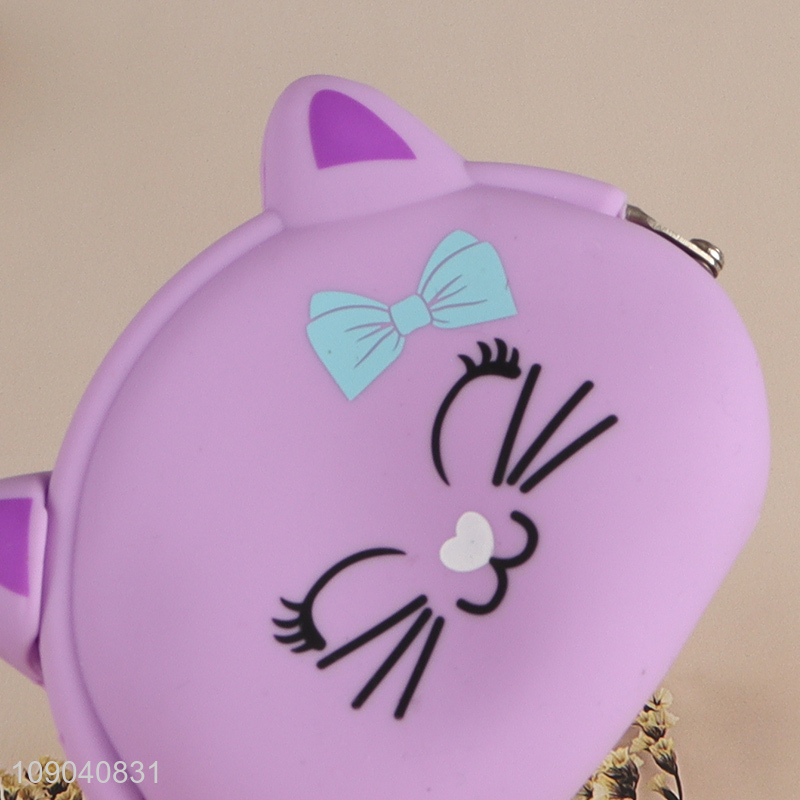 High Quality Cartoon Animal Silicone Coin Pouch Zippered Change Purse