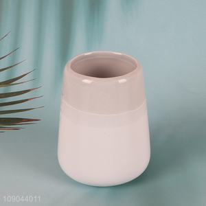 Online Wholesale Ceramic Mouthwash Cup Porcelain Toothbrush Holder for Bathroom