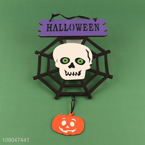 Best selling ghost wooden Halloween hanging ornaments  for indoor outdoor