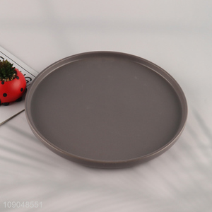 Factory supply round 10.5inch ceramic tableware plate for home restaurant