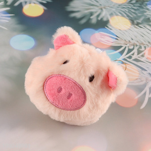 Most popular cute pig shape plush toy keychain for gifts