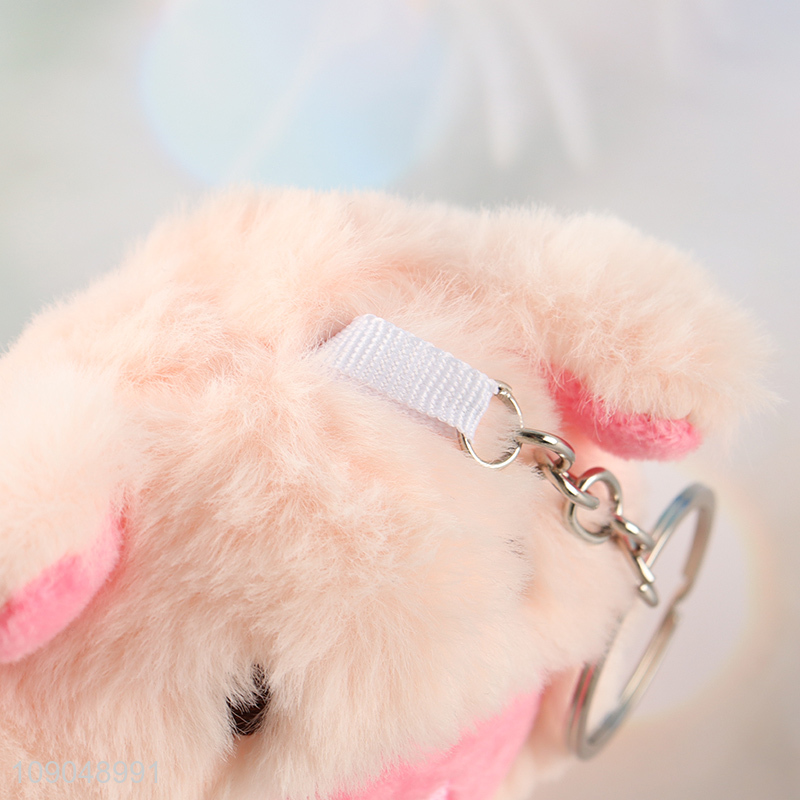 Most popular cute pig shape plush toy keychain for gifts