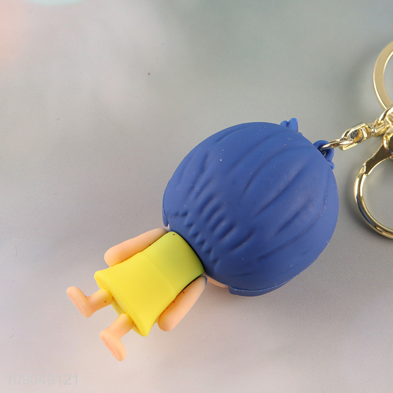 China supplier cartoon silicone pendant keychain for gifts