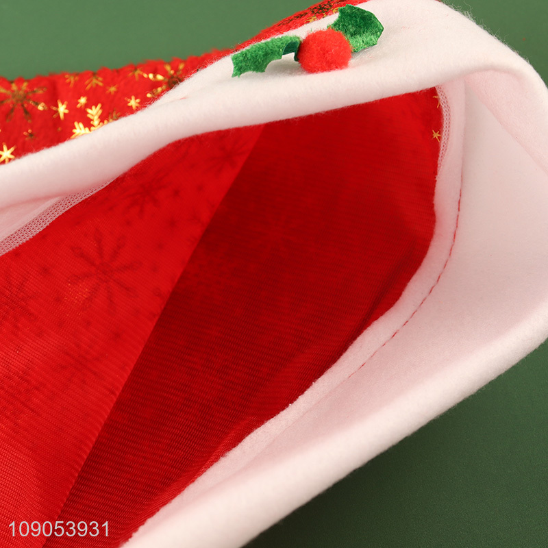 New Product Snowflake Santa Hat Christmas Hat for Kids Men Women