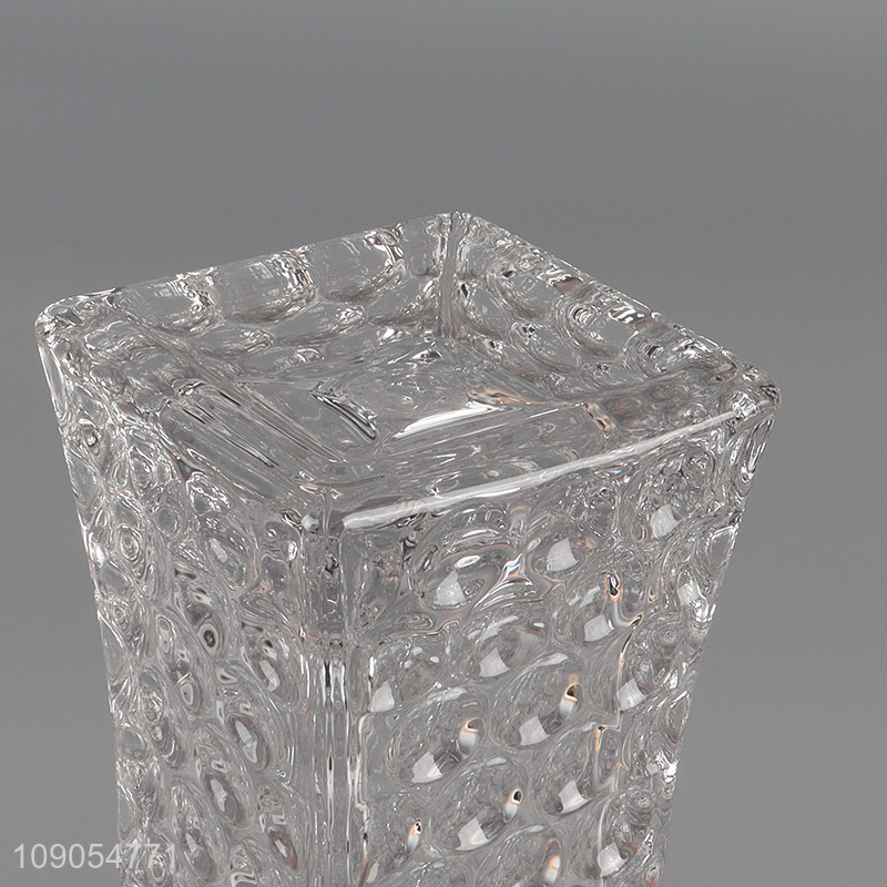 High quality glass flower vase tabletop decorative glass floral vase