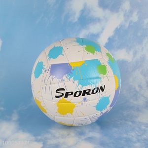 China supplier colorful professional match training pvc sports <em>volleyball</em>