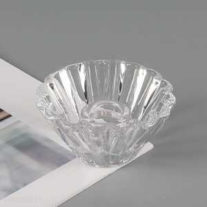 Good selling home decor clear <em>glass</em> tealight candle holder <em>candlestick</em>