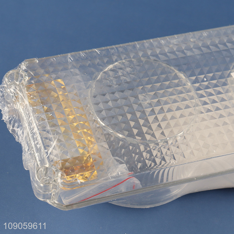 Promotional Clear Plastic Serving Tray with 3 Snacks Cotainers