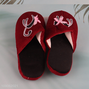 Factory Price Winter Warm Slippers Non-Slip House Slippers for Women