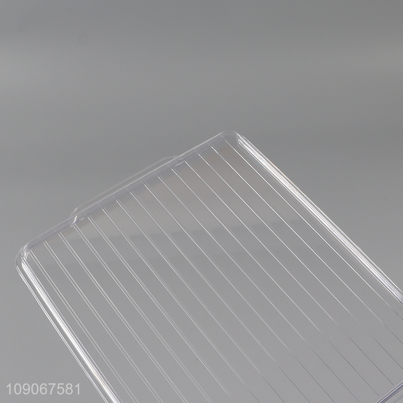 China supplier clear plastic storage box storage bin with lid&handle