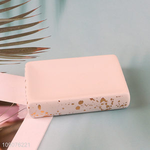 New Product Ceramic <em>Soap</em> Dish Bar <em>Soap</em> <em>Holder</em> for Kitchen and Bathroom Sink