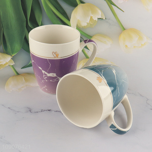 China factory multicolor <em>ceramic</em> <em>cup</em> water <em>cup</em> drinking <em>cup</em> with handle