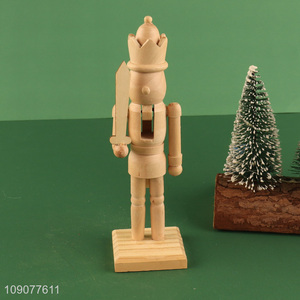 New arrival desktop decoration wooden nutcracker soldier ornament for sale