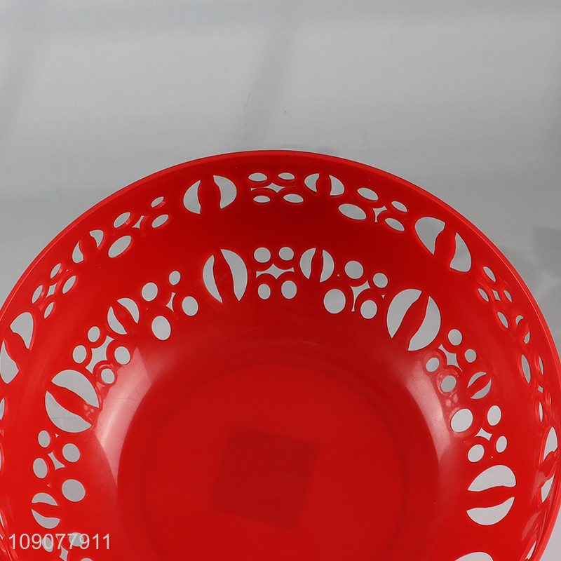 New Product Plastic Fruits Vegetable Washing Basket Hollowed-Out Fruit Bowl