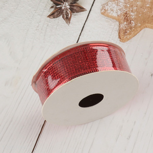 Factory price polyester christmas gifts packaging <em>ribbon</em> wrapping <em>ribbon</em>