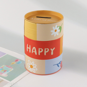 Factory supply tinplate <em>money</em> <em>box</em> coin bank for children