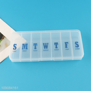 Factory wholesale portable travel plastic <em>pill</em> <em>box</em> medicine <em>box</em>