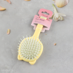 Best selling double-sided massage hair comb hair <em>brush</em> with <em>makeup</em> mirror