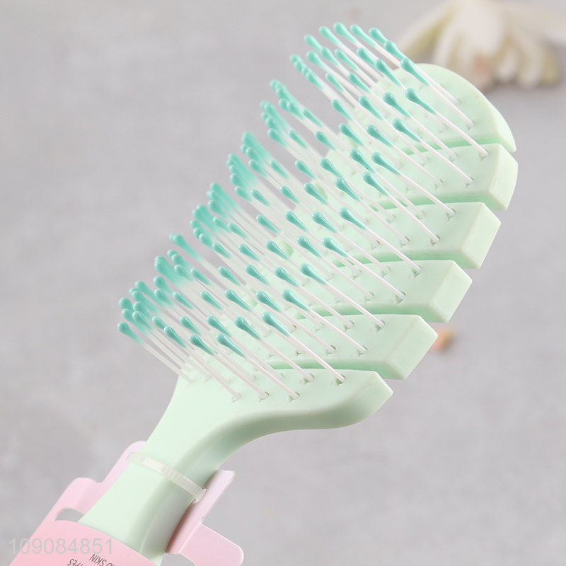 Low price wide teeth anti-static hair comb hair brush for women