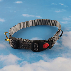 Factory price polyester comfortable pet dog adjustable pet collar
