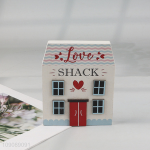 Top selling house shape wall decor home decor wooden crafts wholesale