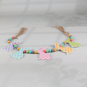 Popular products colorful rabbit wooden <em>crafts</em> Easter holiday <em>decoration</em>