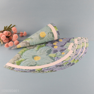 Wholesale 10 Pieces 35*47.5cm Oil <em>Painting</em> Style Ice Cream Cone Shaped Wrapping Paper