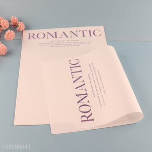 China Imports 10 Pieces  46*32cm Waterproof Letter Wrapping Paper Flower Wrap Paper