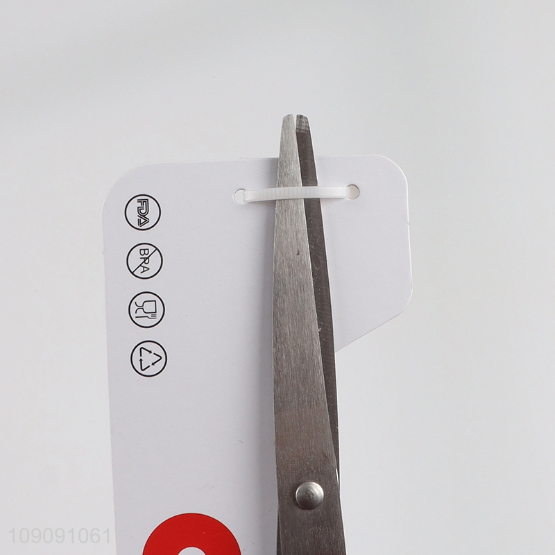 China supplier blue stainless steel office scissors paper scissors for sale