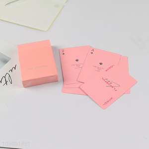 Yiwu market pink party supplies paper <em>poker</em> <em>cards</em> <em>playing</em> <em>cards</em> for adult