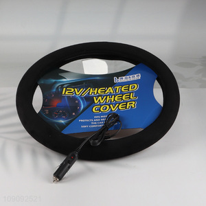 Yiwu market soft winter heat <em>steering</em> <em>wheel</em> <em>cover</em> <em>car</em> interior for sale