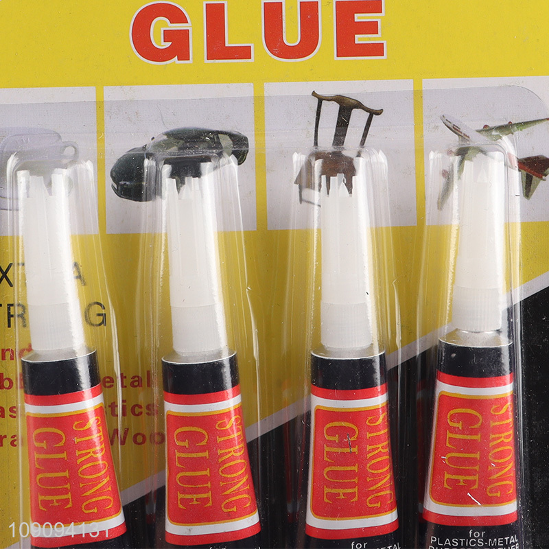China factory 4pcs multi-purpose strong glue glass liquid glue