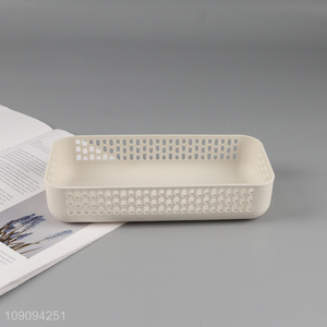 Best selling plastic desktop organizer hollow <em>storage</em> <em>basket</em> wholesale