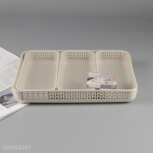 China supplier household plastic hollow <em>storage</em> <em>basket</em> for sale
