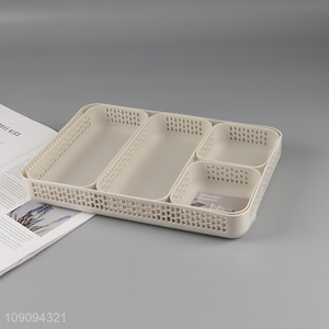 Most popular desktop organizer plastic storage basket for sale