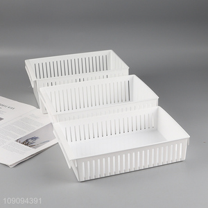 New arrival white hollow desktop organizer <em>storage</em> <em>basket</em> with handle