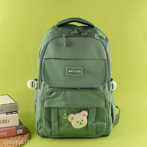 Custom Logo Lightweight Comfortable Student School Backpack Teen Girls Bookbag