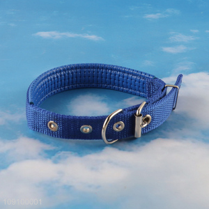 Factory Price Dog Collar Adjustable Pet Collar with Metal Buckle