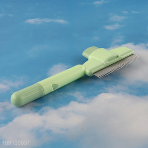 Wholesale One-Click Release Pet Hair Removal Brush Dog Cat Grooming Brush