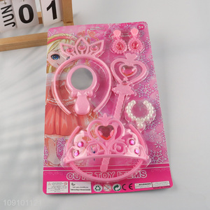 New Product Pretend Play Princess Dress Up Toys Set for Girls
