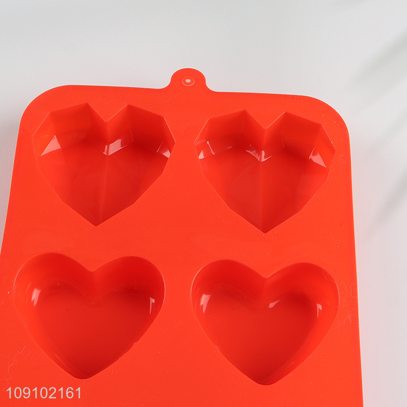 China supplier heart shape silicone candy mold chocolate mold baking tool