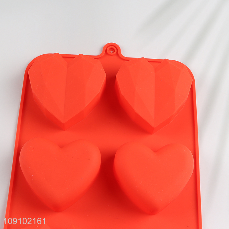 China supplier heart shape silicone candy mold chocolate mold baking tool